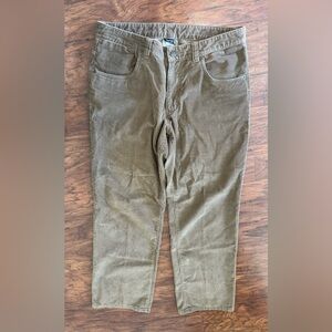 Patagonia Organic Cotton Corduroy Pants Tan Comfort Size 34